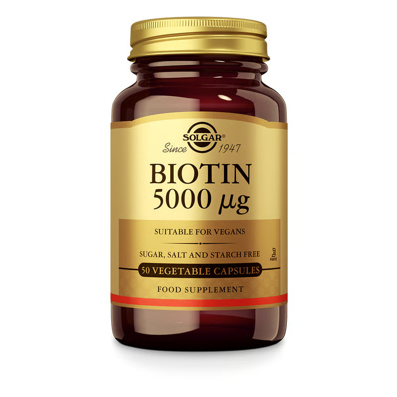 Biotin 5000 µg (biotine 5000 mcg) | 50 capsules